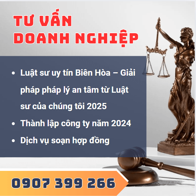 Tư vấn pháp luật Công ty Luật Chính Danh Đồng Nai